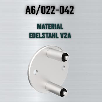 Edelstahl Wandanker Pfosten 42,4mm Geländer Pfostenhalter Steher V2A Wandflansch